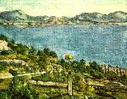 Paul Cezanne havet vid l'estaque Spain oil painting artist